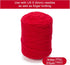 Chunky Chenille Yarn for Knitting/Crochet Baby Blanket Fancy Yarn for Amigurumi #6 Super Bulky Extra Thick Soft Fluffy Big Yarn Hat Scarf Christma...