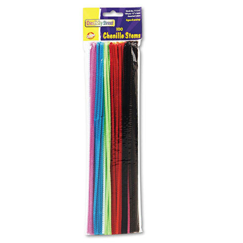 Creativity Street 100-piece Pipe Cleaner Stem, 1/8 x 12 in, Assorted 100 Count...