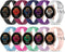 HSWAI 10 Pack Compatible with Samsung Galaxy Active 2 Watch Bands, Galaxy Watch 7/6/5/4/FE Band 40mm 44mm, Galaxy Watch 5 Pro 45mm, 20mm Soft Sili...