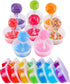 Augshy Small Slime Containers With Lids, 50 Pack Hawaiian Shaved Ice Mold Jello Shot Cups Condiment Containers Plastic Portion Cups with Lids for ...