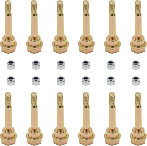 HAKATOP 12PK 192090 Shear Bolt & Nut Set for Husqvarna 532192090 532179828 532187494 532188243 588077501 601001986 AYP 192090 ST2109 ST230 ST261 S...