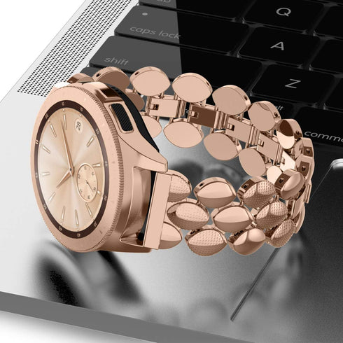 TOYOUTHS Compatible with Samsung Galaxy Watch 7/FE/6/5/4 40mm 44mm Bands, 20mm Metal Strap for Galaxy Watch 6 Classic 43mm 47mm/Watch 5 Pro 45mm/W...