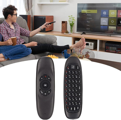 Air Mouse, 2.4GHz Keyboard with USB Receiver and Cable, Universal TV Remote Air Mouse Remote for PC TV, Plug and Play...