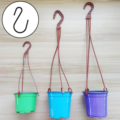 T Tulead Mini Hanging Hooks Iron Hooks Hanger 26×15mm/1"×0.6" Mini S Hooks Pack of 40 for Hanging Pot,Plants,Jewelry...