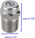 M MINGLE Universal Replacement Nozzle, Pressure Washer Water Broom, Surface Cleaner, 25 Degree, Orifice 1.5, 1/4 Inch NPT Male Fitting, 4000PSI...