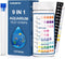 Aquarium Water Test Kit for Freshwater: 125ct 9 in 1 Aquarium Test Strips for Fish Tank Monitor pH Chlorine Hardness Nitrate, Nitrite,ect...