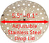 Drop Lid Otoshibuta Flexible Size - Cooking Drop Lid Adjustable Stainless Steel Lid 5.5"-9.1" Steamer Basket...