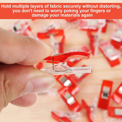 200 Pcs Sewing Clips for Fabric Multipurpose Small Mini Sewing Clips Quilting Clips for Fabric, Sew Binding, Crafts, Fabric Clips for Sewing and Q...