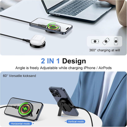 Magsafe Charger Samsung USB C Magnetic Wireless Fast Charger 15W for Samsung Galaxy S24 Ultra S23FE S22 S21 Plus, Mag-Safe iPhone Charging Pad for...