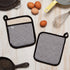 Now Designs by Danica Superior Potholder | Narrow Stripe Black...