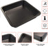CHEFMADE Square Cake Pan, 8-Inch Bakeware Non-Stick Carbon Steel Pan Deep Dish Oven Baking Mold Baking Tray Ovenware for Cakes, Bread, Pizza, Cook...