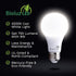 Bioluz LED 60 Watt LED Light Bulbs 4000K Cool White 9 Watts = 60W Non-Dimmable A19 LED Light Bulbs 6 Pack...
