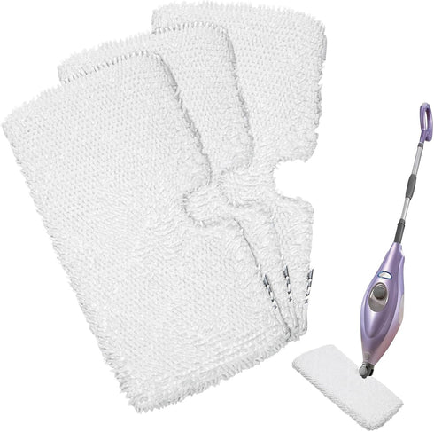 3 Pack S3501 S3601 Steam Pocket Mop Pads for Shark S3500 Series S3501 S3601 S3550 S3901 SE450 S3801CO S3601D S2901 S2902 Steam Mop Pads Washable...