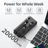 Portable Charger with Built in Cables, 20000mAh Power Bank 4 Output 3 Input, USB C Travel Charger for Multiple Devices, Battery Pack Compatible wi...