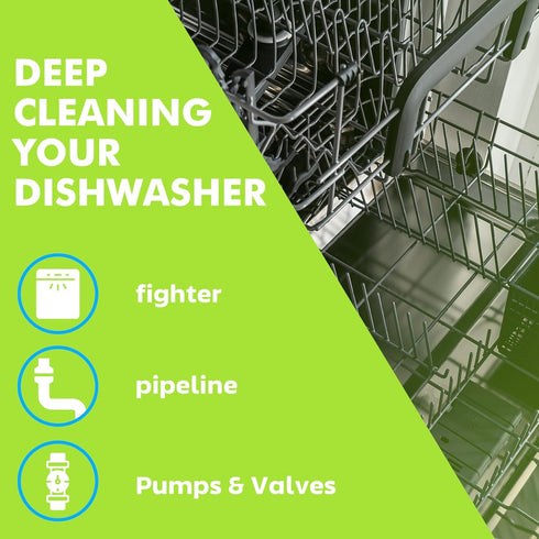 Dishwasher Cleaner and Deodorizer Tablet 25 Count, Deep Cleaning Tablet Helps Remove Limescale, Mineral Buildup and Odor, Formulated to Clean Insi...
