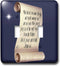 3dRose lsp_165733_2" John Verse On A Scroll with Christmas Star Double Toggle Switch...
