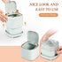Mini Countertop Trash Can with 12 Rolls of Trash Bags, Desk Trash Can Tiny Trash Can with Press Type Lid, Desktop Trash Can Applicable for Bathroo...