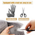 3 Pack Steel Wool Mice Control 3.2"x10.5Ft Hole Filler, for Home & Garage, DIY Bundle with Gloves & Scissors...