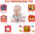 6 in 1 Activity Cube Toys for Baby 18M+, Montessori Educational Learning Fine Motor Skills Toys Gifts for Toddlers Boys Girls Age 2 3 (Red)...