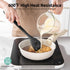 600ºF Heat Resistant Silicone Spoon: U-Taste 13.3in Solid Kitchen Cooking Spoon, Nonstick Food Grade Large & Long Soup Rubber Utensil for Mixing, ...