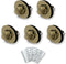 MY MIRONEY 0.91" x 0.67" Oval Twist Turn Locks Antique Bronze Oval Purses Locks Clutches Closures Turn Lock Clasp Pack of 5...