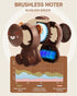Bear Fan, Portable Neck Fan, Cute Handheld Fan, Rechargeable Battery Powered Fan, 2 Speed Wind, Bladeless Design, Exquisite Appearance, Gift for K...