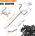 Pegboard Hooks Pegboard Accessories,4 inch,Pegboard Organizer Kit for Garage Organization,Tool Storage, 25 Pack...