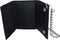 CTM Men's Leather Eagle Imprint Trifold Chain Wallet, Black...