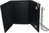 CTM Men's Leather Eagle Imprint Trifold Chain Wallet, Black...