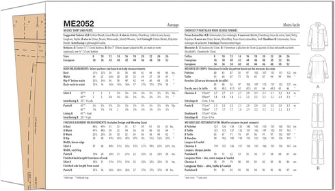 Know Me Misses' Oversized Shirt and Pants Sewing Pattern Packet, Sizes 8-10-12-14-16, Multicolor...