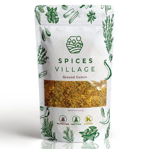 SPICES VILLAGE Cumin Powder (8 oz) - Purely Ground from Whole Cumin Seeds, All Natural Fresh Cumin Spice, Premium Grade Cumin Seasoning - Kosher C...