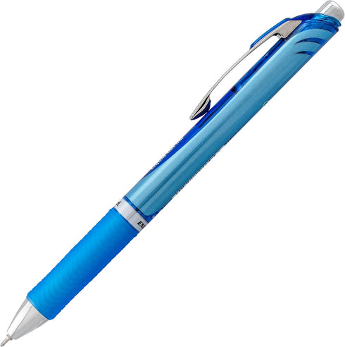 Pentel EnerGel RTX Retractable Premium Liquid Gel Pen, (0.7mm) Needle Tip, Ultra Smooth, Medium Line, Blue Ink 10 Pack, BLN77BP10C...