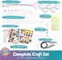 Girls Jewelry Making Kit. Best Necklace Pendant & Bracelet Crafting Set with Glass Beads & Charms. Fashion Accessories, Arts Crafts Supplies. Birt...