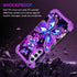 Miqala for Galaxy A55 5G/A35 5G Case,Glow in The Dark Three Layer Heavy Duty Shockproof Full Protection Hard Plastic Bumper+Soft Silicone Protecti...