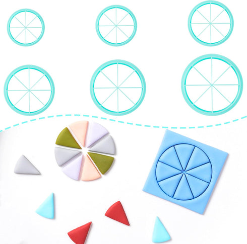 TAINSKY Color Recipe Wheel Polymer Clay Cutter Tool, Clay Cutters for Polymer Clay Jewelry, Polymer Clay Recipe Cutter Guide, Clay Earring Cutters...