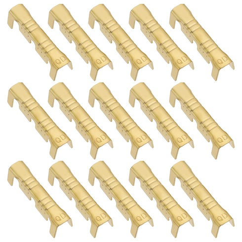 eMagTech 200Pcs Brass Crimp Electrical Connector Wire U-Shaped Terminal, U-Shaped Brass Crimp Terminal Connectors Suitable for Lines 0.5-1.5mm²...