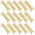 eMagTech 200Pcs Brass Crimp Electrical Connector Wire U-Shaped Terminal, U-Shaped Brass Crimp Terminal Connectors Suitable for Lines 0.5-1.5mm²...