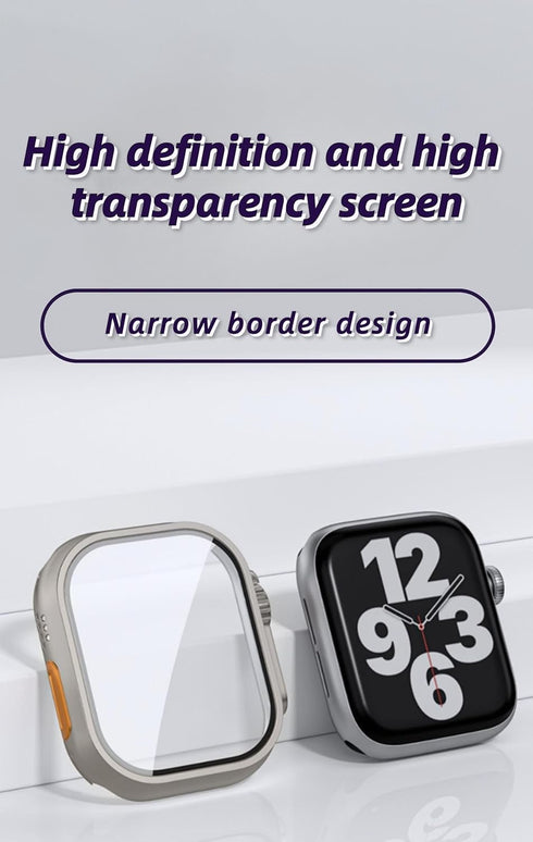 Watch case, for Apple iWatch 78 Waterproof Watch case 45mm Seconds Change 49mm Ultra Waterproof case case (Titanium Gold...