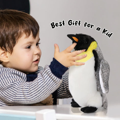 Penguin Plush Toy, 10" Stuffed Animal Small Plushie Doll, Soft Fluffy Like Real Penguin Hugging Toy - Present for Every Age & Occasion...