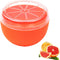 Orange Storage Containers, Reusable Grapefruit Keeper for Refrigerator, Individual Orange Saver Holder Organizer for Fridge to Keep Orange Fresh...