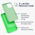 kwmobile Case Compatible with Apple iPhone 12 / iPhone 12 Pro Case - TPU Silicone Phone Cover with Soft Finish - Lime Green...