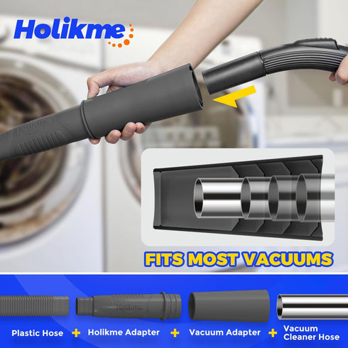 Holikme 2 Pack Dryer Vent Cleaner Kit, Dryer Vent Cleaning Brush, Lint Remover, Black...