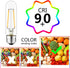 5 Inch T10 Tubular LED Light Bulbs,4000K Daylight Vintage E26 Edison Bulbs Dimmable,4W Equal 40 watt,400LM,UL-Certified Antique Glass Filament Bul...