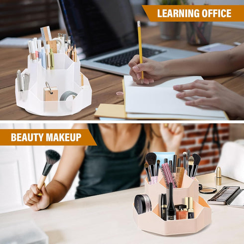 360 Degree Rotation Pen Holder,9 Slots Pencil Holder for Desk,Desk Organizer,Desk Accessories & Workspace Organizers,Apply Office, School, Home?Cl...