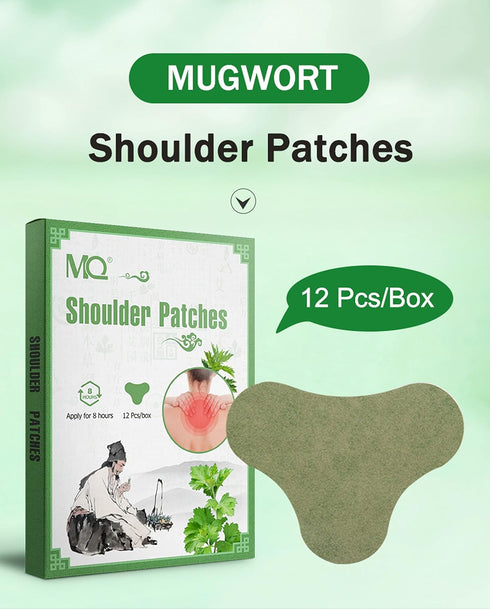 MQ 12 Count Shoulder & Neck Patch, Heat Patches for Shoulder & Neck, Warming Herbal Patches Long-Lasting Relief for Lumbar, Knee, Back, Neck, Shou...
