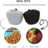 Silicone Dog Treat Pouch and Dog Clickers,Dog Training Pouch Bag with Magnetic Buckle Closure and Waist Clip for Treats,Leash,Walk (Black&Grey 4PC...