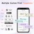 Sticker Printer- Mini Printer T02 Pro Portable Thermal Printer Sticker Maker Inkless Pocket Printer Bluetooth Photo Printer for Learning Assistanc...