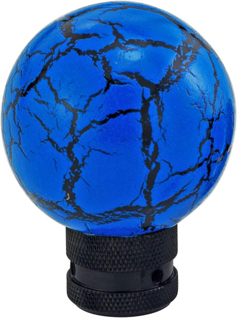 Gear Shifter Handle, Marble Ball Shape MT Car Stick Shift Knob Fit Most Automatic Manual Transmissions, Blue...