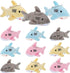 Mini Stuffed Animal Soft Shark Plush Toys Shark bulk Party Favors Shark Party Tiny Ocean Animal Toys for Baby Kids Stuffs, 4.7 Inch?multicolor?...