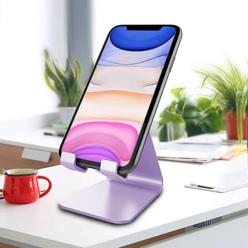 CreaDream Cell Phone Stand, Cradle, Holder,Aluminum Desktop Stand Compatible with Switch, All Smart Phone, iPhone 11 Pro Xs Max Xr X Se 8 7 6 6s P...